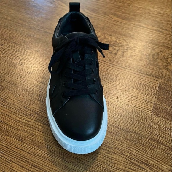 J/Slides black leather dede sneaker - Picture 3 of 5
